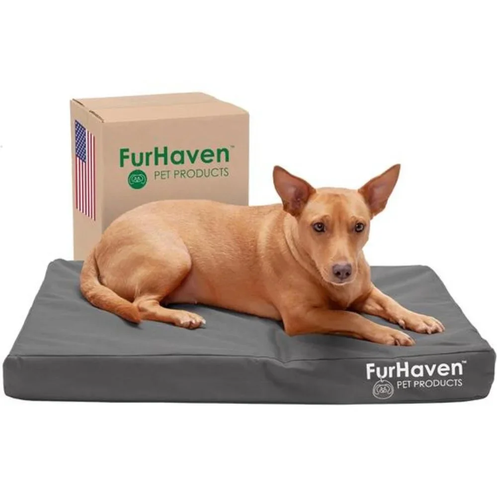 Water-Resistant Orthopedic DogBed for Medium/SmallDogs w/Removable WashableCover